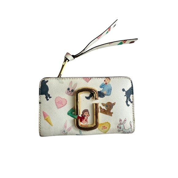 Marc Jacobs Snapshot Sugar Compact Multicolor Print Wallet - Picture 3 of 11